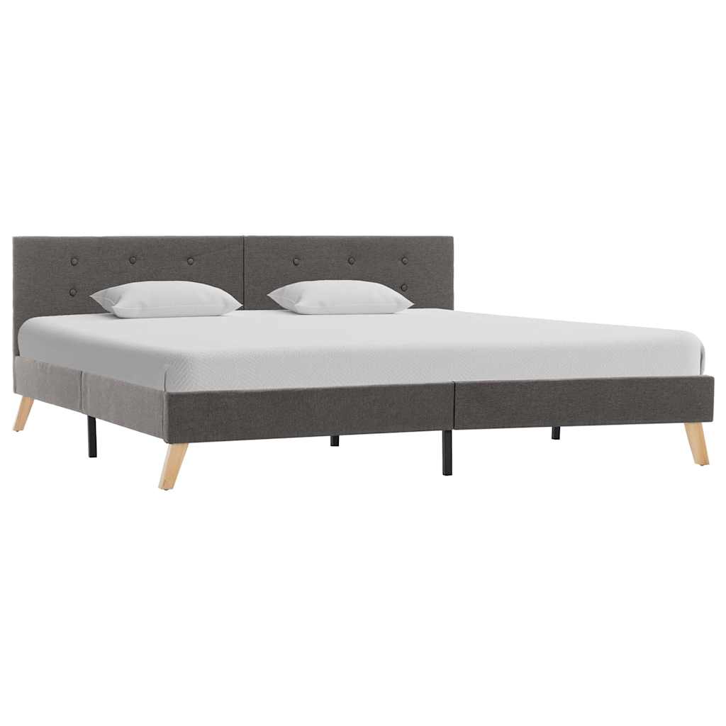 Πλαίσιο Κρεβατιού Χρώμα Taupe 180 x 200 εκ. Υφασμάτινο