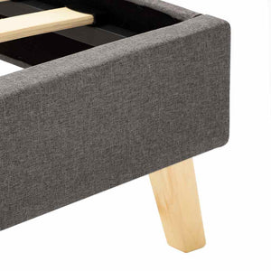 Πλαίσιο Κρεβατιού Χρώμα Taupe 180 x 200 εκ. Υφασμάτινο