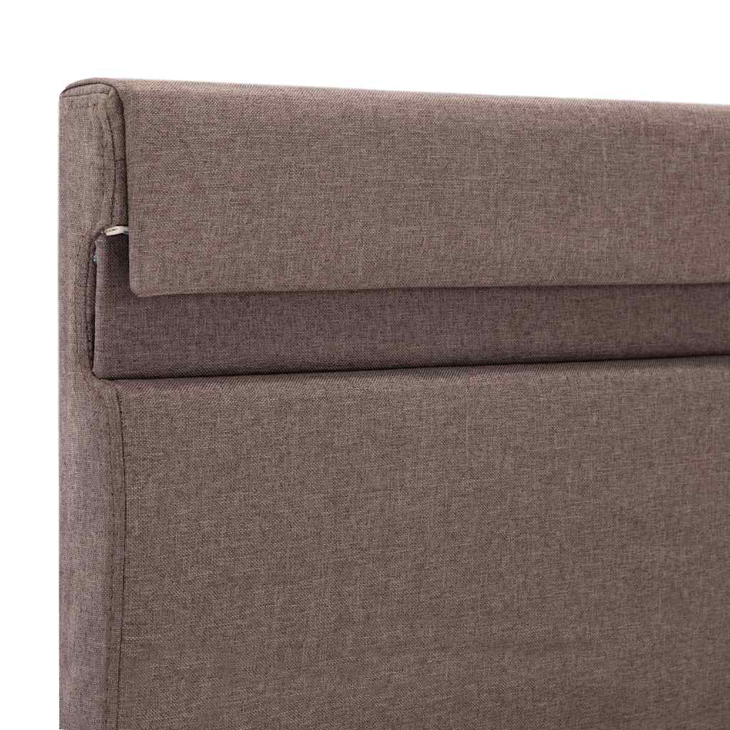 Πλαίσιο Κρεβατιού με LED Taupe 180x200 εκ. Ύφασμα