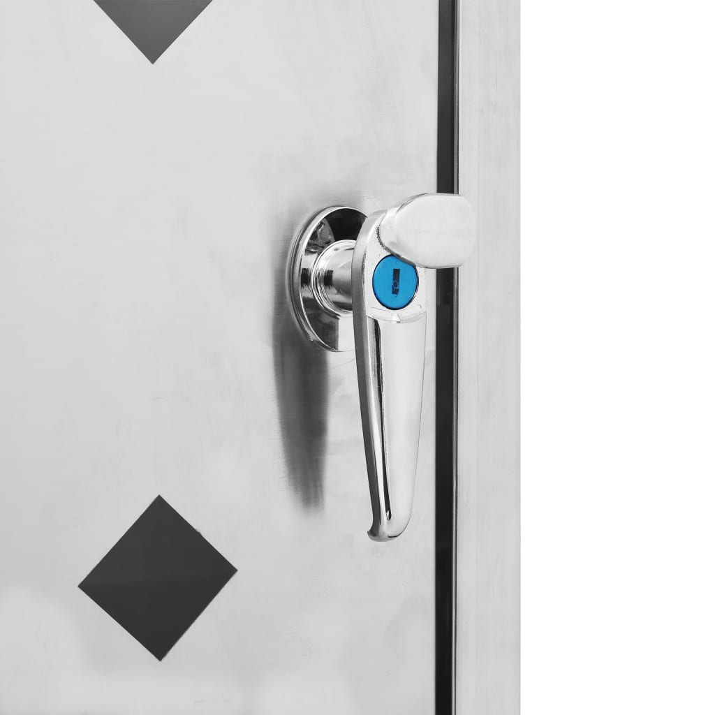 Πλαίσιο για Κάδο Απορριμμάτων με Ρόδες 240 L Ανοξείδωτο Ατσάλι - PAKOBAZAAR