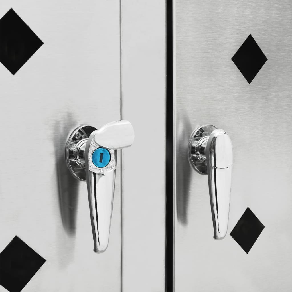 Πλαίσιο Τριπλό για Κάδους Απορριμμάτων 240 L Ανοξείδωτο Ατσάλι - PAKOBAZAAR