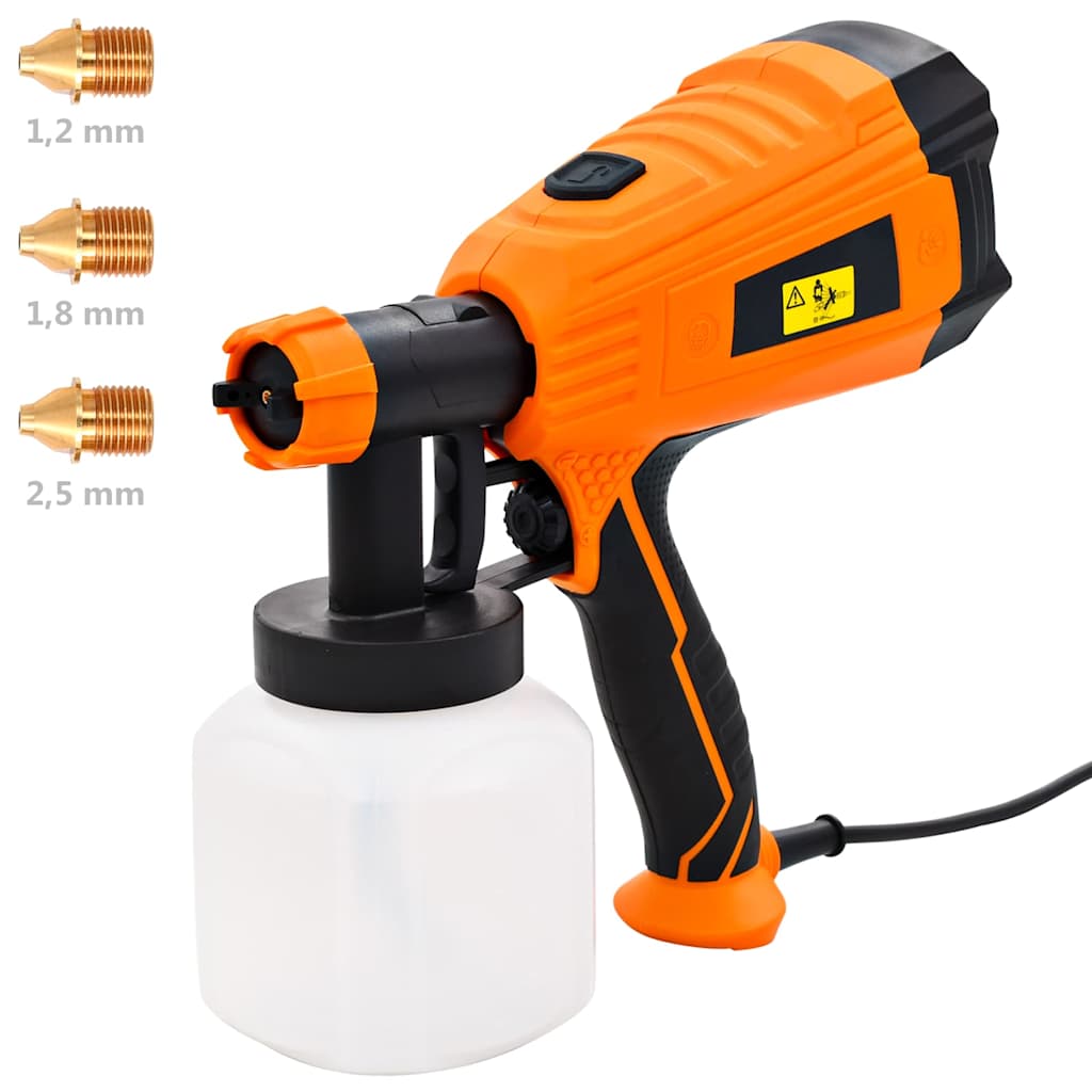 Πιστόλι Βαφής Ηλεκτρικό με 3 Ακροφύσια 500 W 800 ml - PAKOBAZAAR