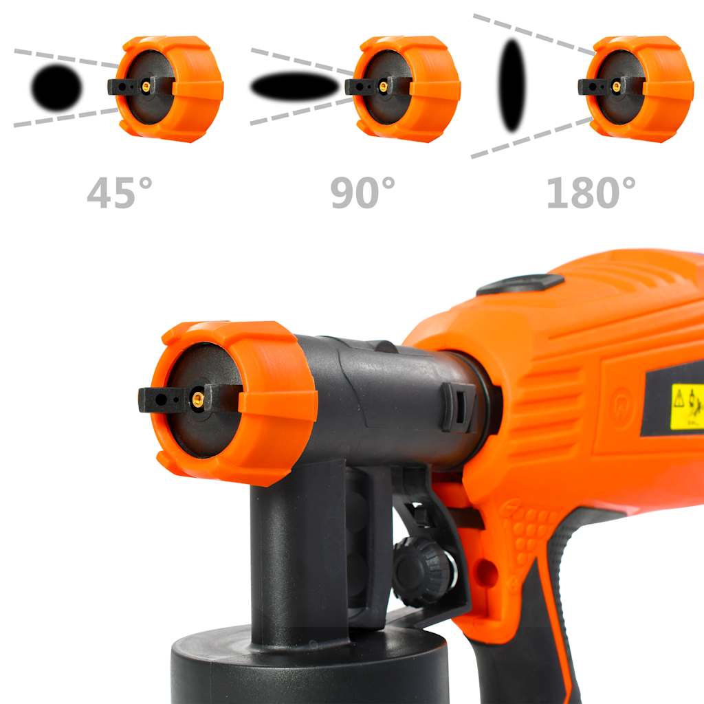 Πιστόλι Βαφής Ηλεκτρικό με 3 Ακροφύσια 500 W 800 ml - PAKOBAZAAR