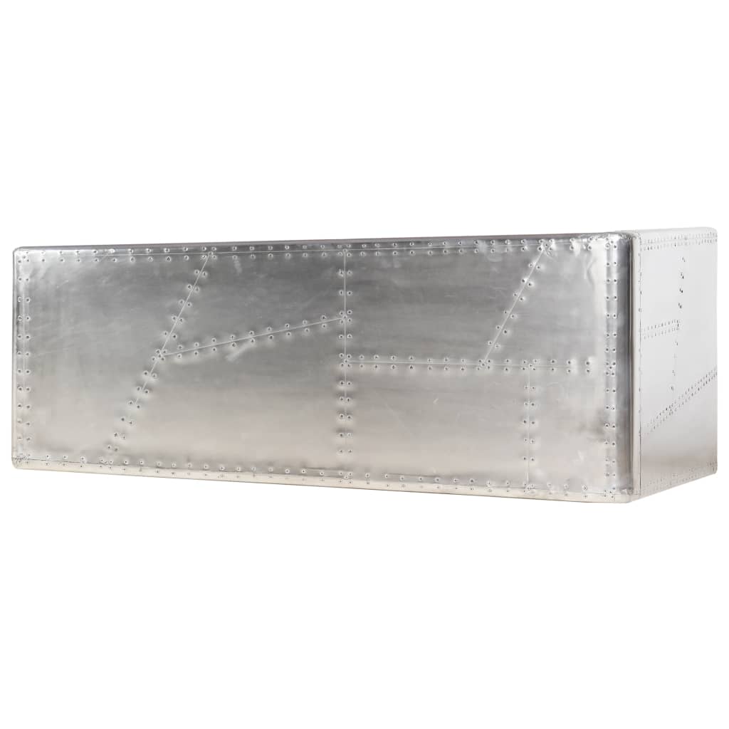 Γραφείο Aviator Ασημί 112 x 50 x 76 εκ. Μεταλλικό - Pakobazaar
