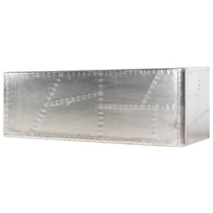 Γραφείο Aviator Ασημί 112 x 50 x 76 εκ. Μεταλλικό - Pakobazaar