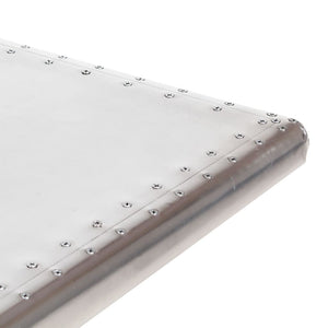 Γραφείο Aviator Ασημί 112 x 50 x 76 εκ. Μεταλλικό - Pakobazaar