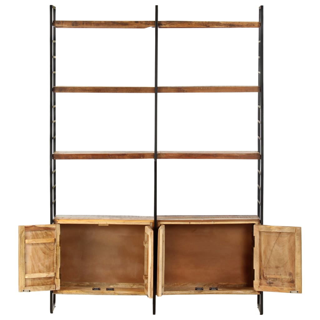 Βιβλιοθήκη με 4 Επίπεδα 124x30x180 εκ. Μασίφ Ανακυκλωμένο Ξύλο - PAKOBAZAAR