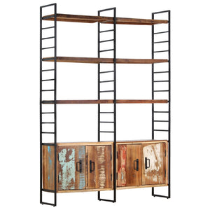 Βιβλιοθήκη με 4 Επίπεδα 124x30x180 εκ. Μασίφ Ανακυκλωμένο Ξύλο - PAKOBAZAAR