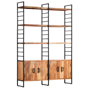 Βιβλιοθήκη με 4 Επίπεδα 124 x 30 x 180 εκ. Μασίφ Ξύλο Ακακίας - PAKOBAZAAR