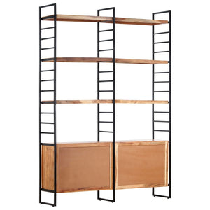 Βιβλιοθήκη με 4 Επίπεδα 124 x 30 x 180 εκ. Μασίφ Ξύλο Ακακίας - PAKOBAZAAR