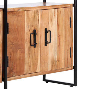 Βιβλιοθήκη με 4 Επίπεδα 124 x 30 x 180 εκ. Μασίφ Ξύλο Ακακίας - PAKOBAZAAR