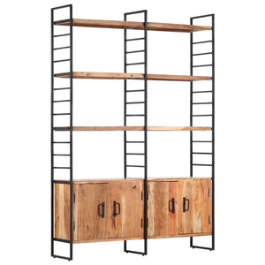Βιβλιοθήκη με 4 Επίπεδα 124 x 30 x 180 εκ. Μασίφ Ξύλο Ακακίας - PAKOBAZAAR