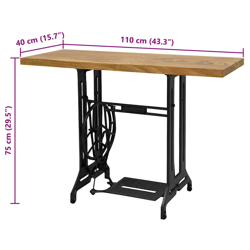 Τραπέζι Κονσόλα σε Στιλ Ραπτομηχανής 110 x 40 x 75 εκ. - PAKOBAZAAR