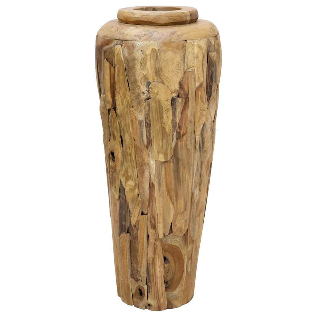 Βάζο Διακοσμητικό 40 x 100 εκ. από Μασίφ Ξύλο Teak - Pakobazaar