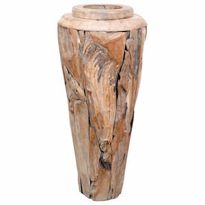 Βάζο Διακοσμητικό 40 x 100 εκ. από Μασίφ Ξύλο Teak - Pakobazaar