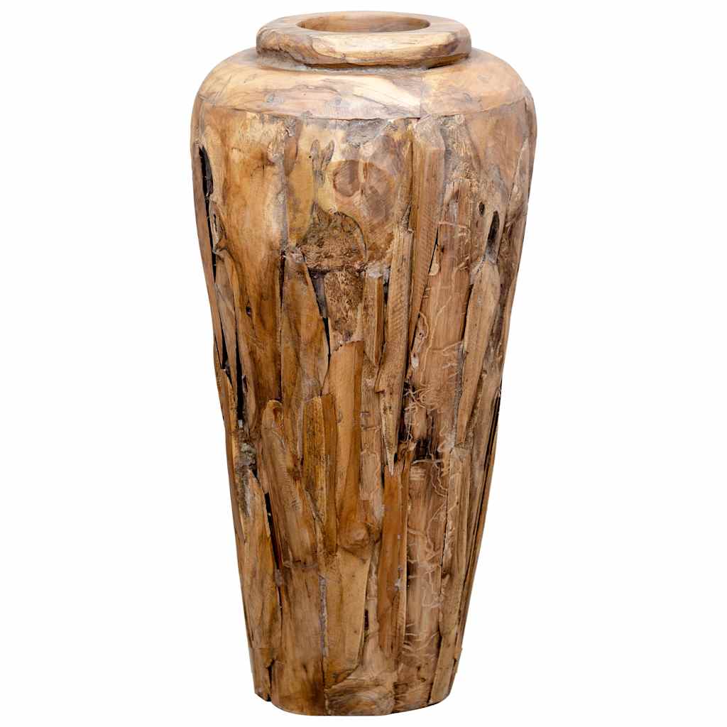 Βάζο Διακοσμητικό 40 x 80 εκ. από Μασίφ Ξύλο Teak - Pakobazaar