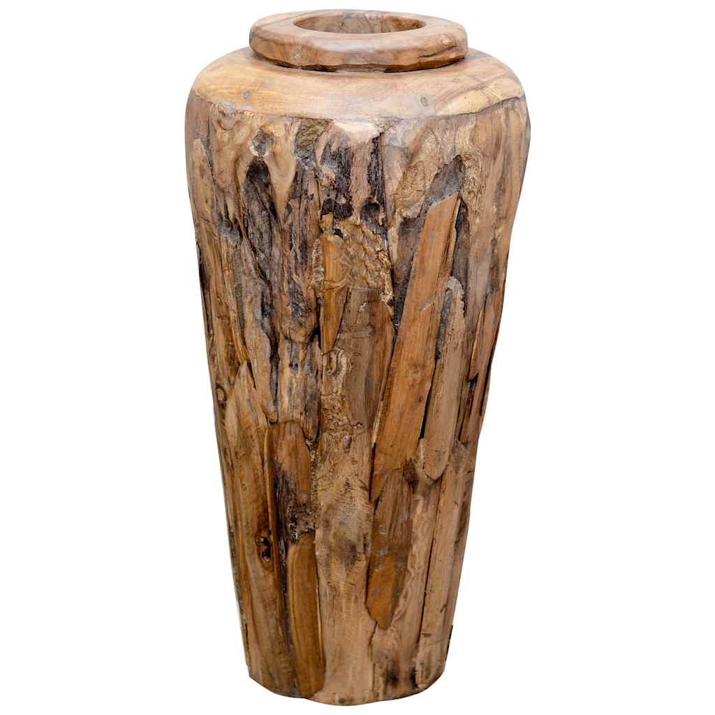 Βάζο Διακοσμητικό 40 x 80 εκ. από Μασίφ Ξύλο Teak - Pakobazaar