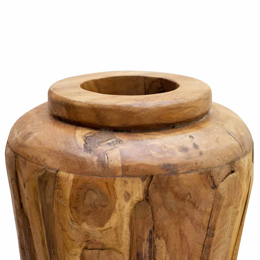 Βάζο Διακοσμητικό 40 x 80 εκ. από Μασίφ Ξύλο Teak - Pakobazaar