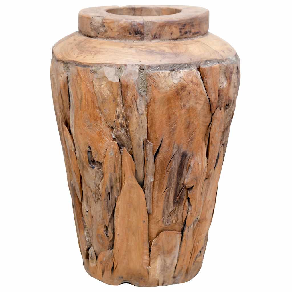 Βάζο Διακοσμητικό 40 x 60 εκ. από Μασίφ Ξύλο Teak - PAKOBAZAAR