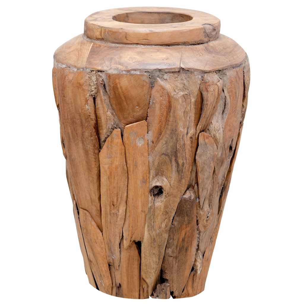 Βάζο Διακοσμητικό 40 x 60 εκ. από Μασίφ Ξύλο Teak - PAKOBAZAAR