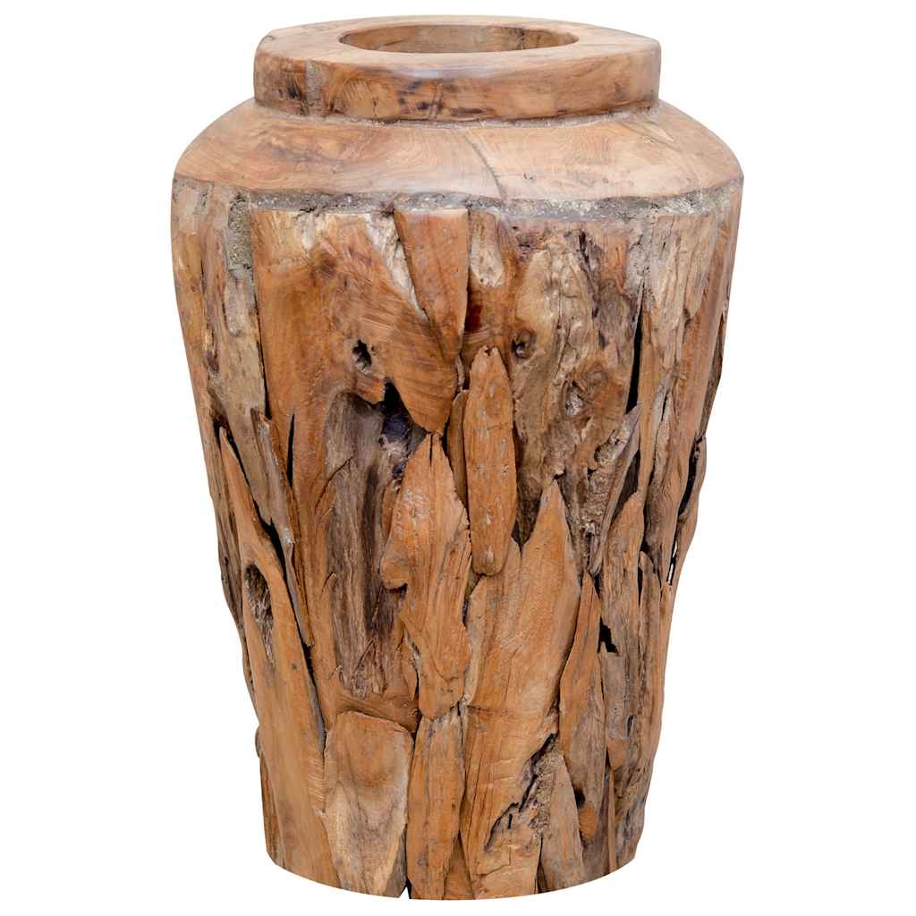 Βάζο Διακοσμητικό 40 x 60 εκ. από Μασίφ Ξύλο Teak - PAKOBAZAAR