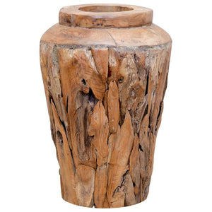 Βάζο Διακοσμητικό 40 x 60 εκ. από Μασίφ Ξύλο Teak - PAKOBAZAAR