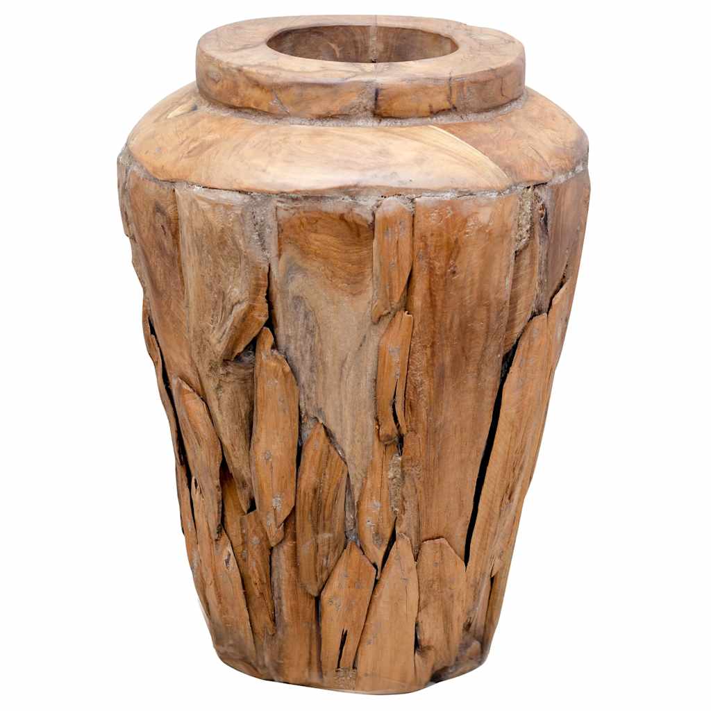 Βάζο Διακοσμητικό 40 x 60 εκ. από Μασίφ Ξύλο Teak - PAKOBAZAAR