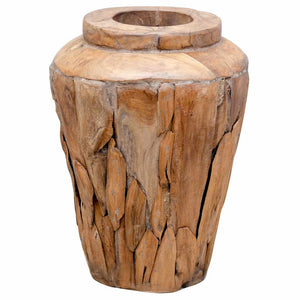 Βάζο Διακοσμητικό 40 x 60 εκ. από Μασίφ Ξύλο Teak - PAKOBAZAAR