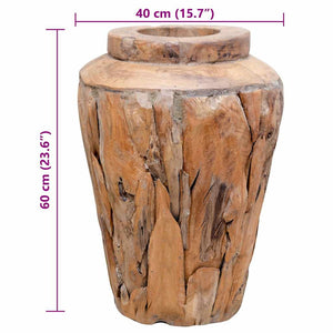 Βάζο Διακοσμητικό 40 x 60 εκ. από Μασίφ Ξύλο Teak - PAKOBAZAAR