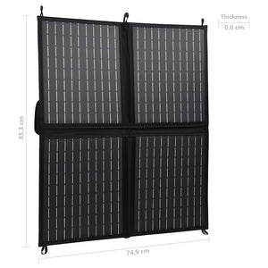 Ηλιακός Φορτιστής με Πάνελ Πτυσσόμενος 80 W 12 V