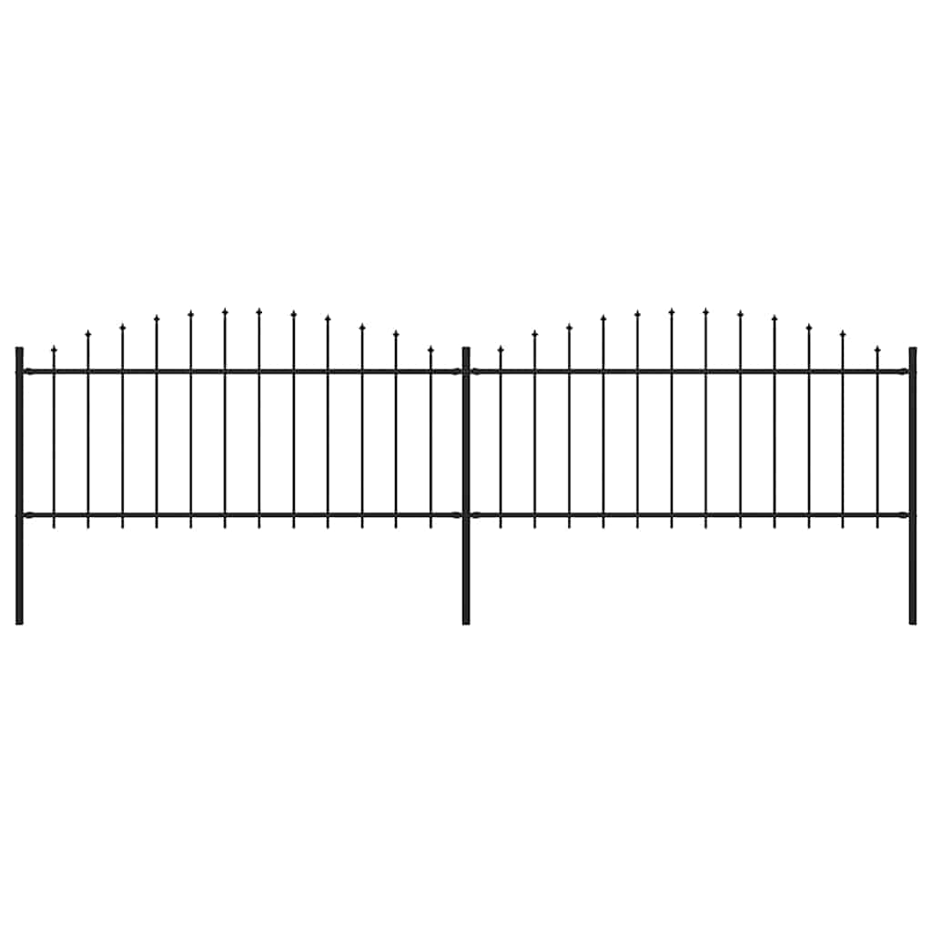 Κάγκελα Περίφραξης με Λόγχες Μαύρα (0,5-0,75) x 3,4 μ. Ατσάλινα - PAKOBAZAAR