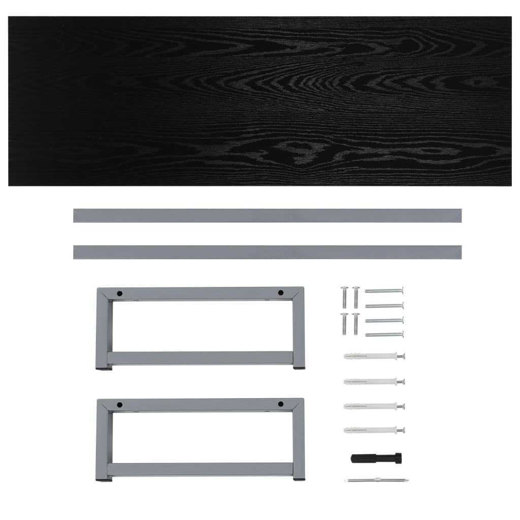 Έπιπλο Μπάνιου Μαύρο 120 x 40 x 16,3 εκ.