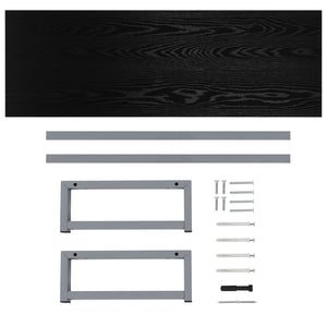 Έπιπλο Μπάνιου Μαύρο 120 x 40 x 16,3 εκ.