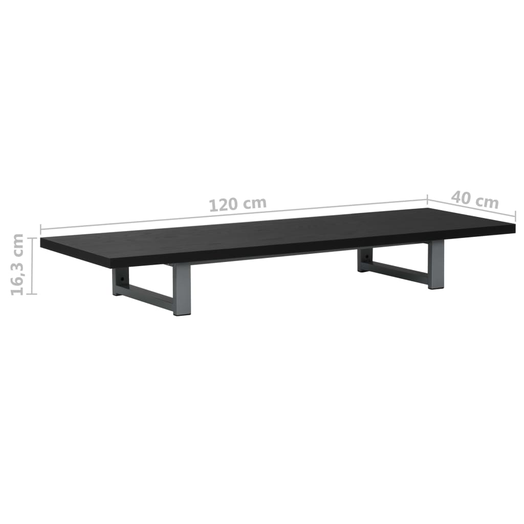 Έπιπλο Μπάνιου Μαύρο 120 x 40 x 16,3 εκ.