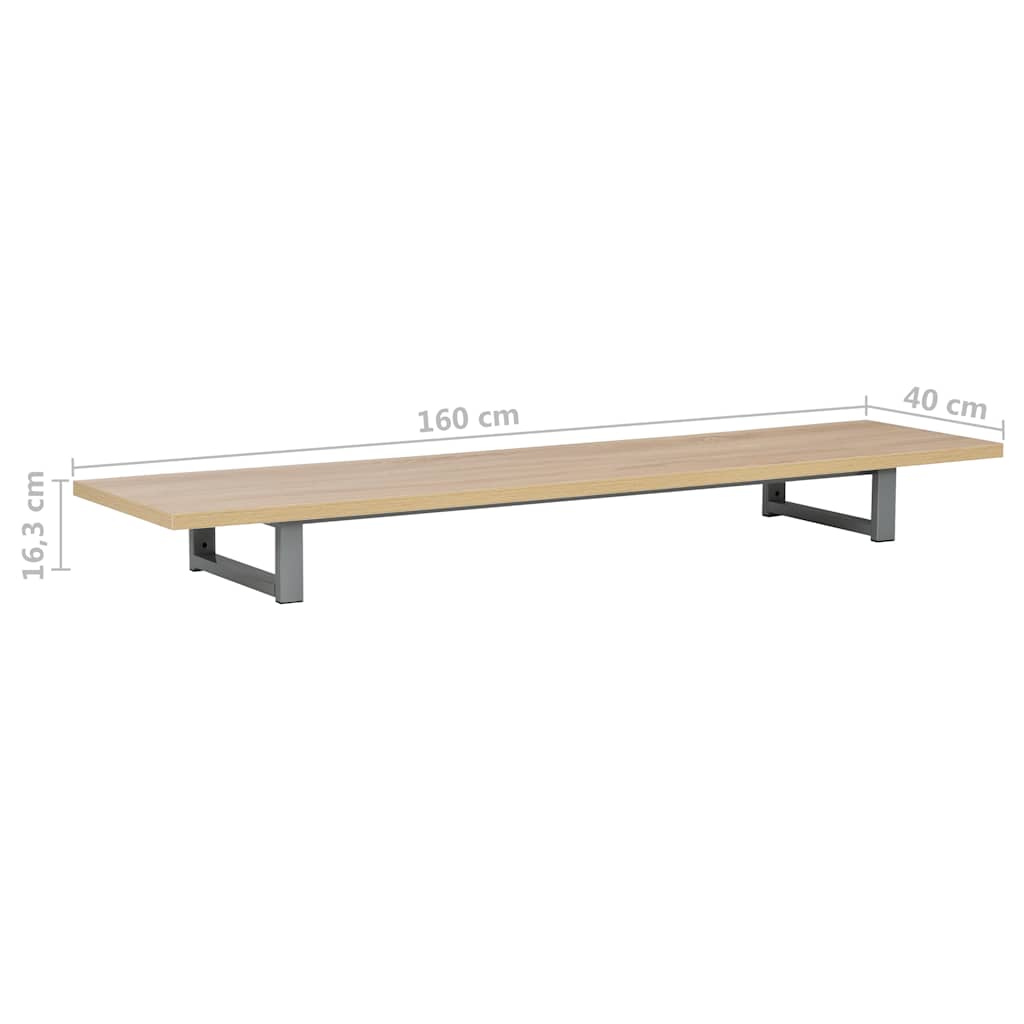 Έπιπλο Μπάνιου Χρώμα Δρυς 160 x 40 x 16,3 εκ. - Pakobazaar