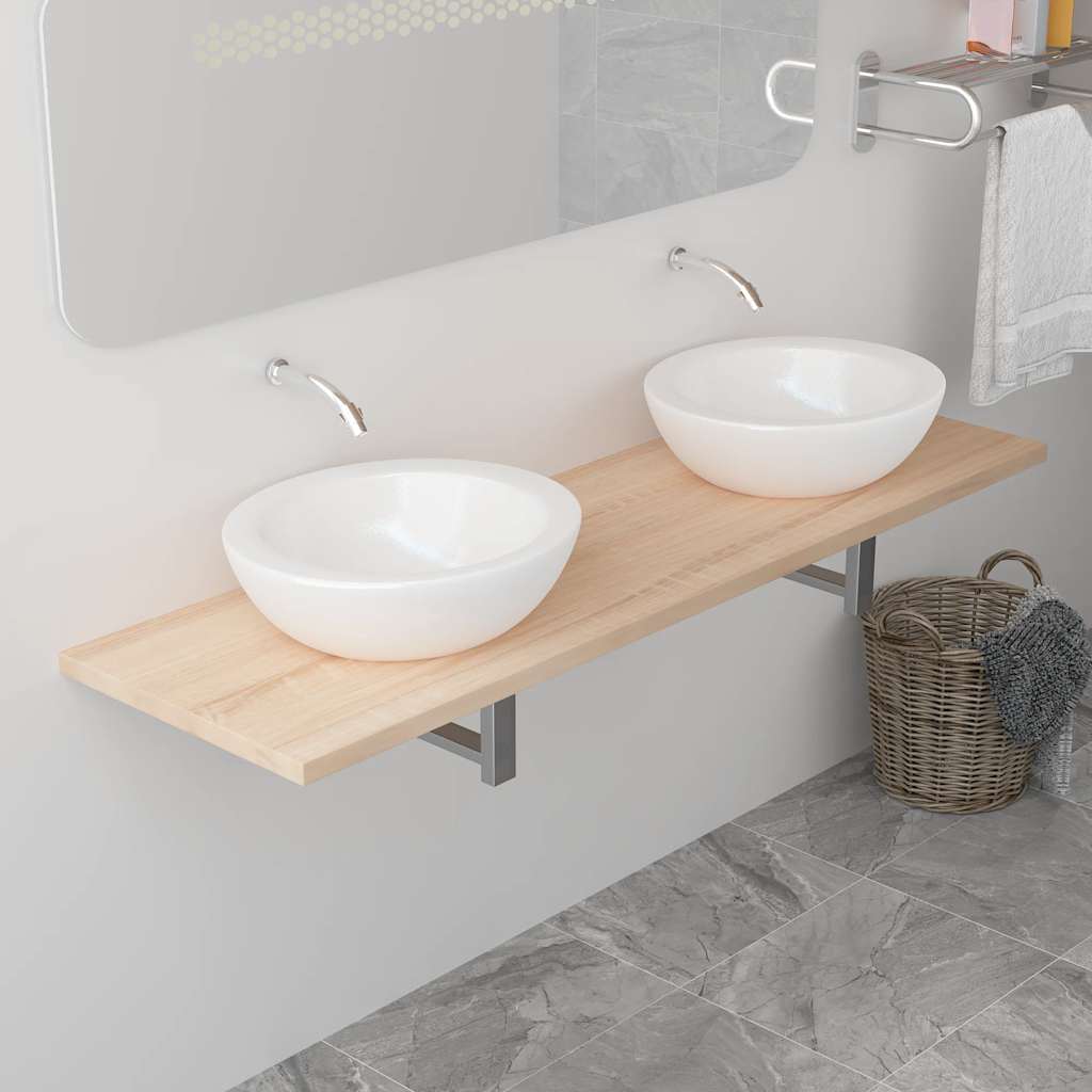 Έπιπλο Μπάνιου Χρώμα Δρυς 160 x 40 x 16,3 εκ. - Pakobazaar