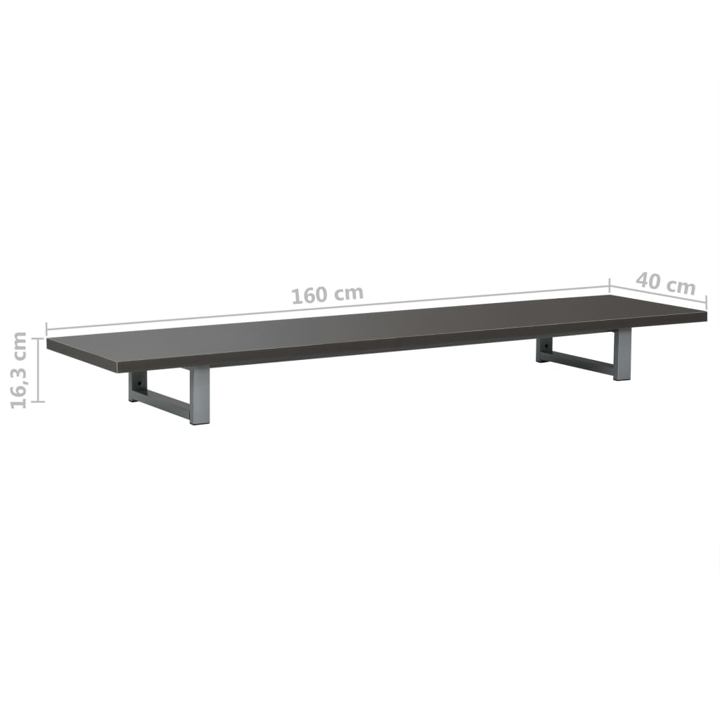Έπιπλο Μπάνιου Γκρι 160 x 40 x 16,3 εκ. - Pakobazaar
