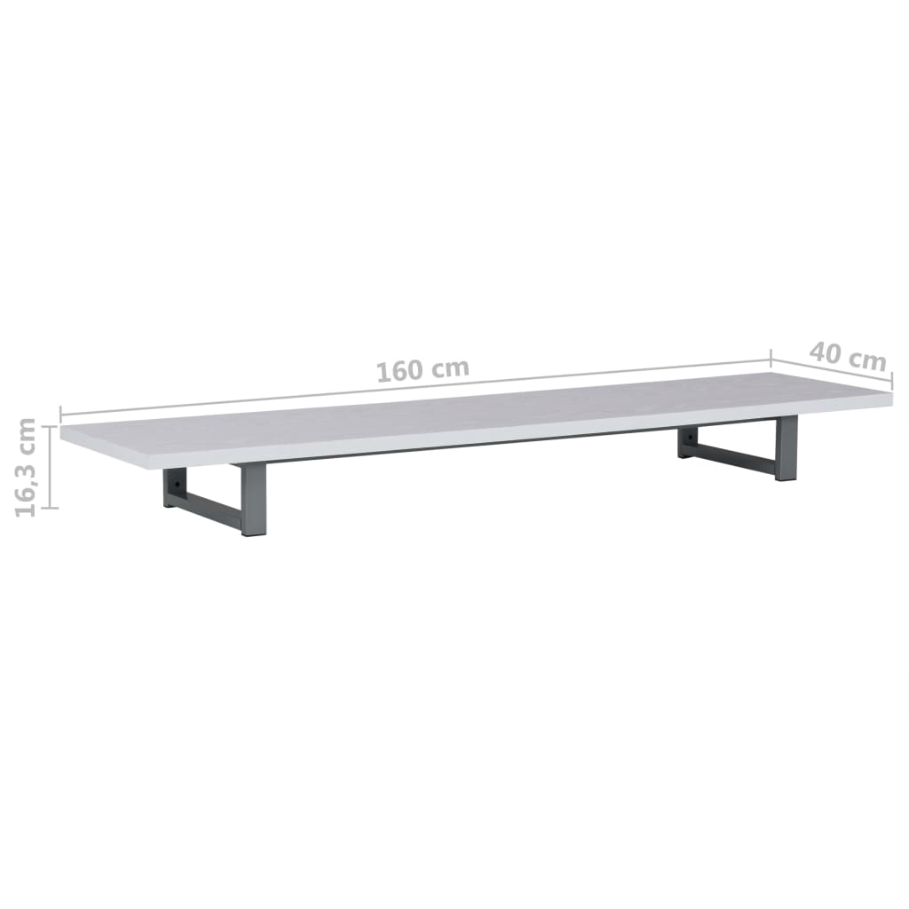 Έπιπλο Μπάνιου Λευκό 160 x 40 x 16,3 εκ.