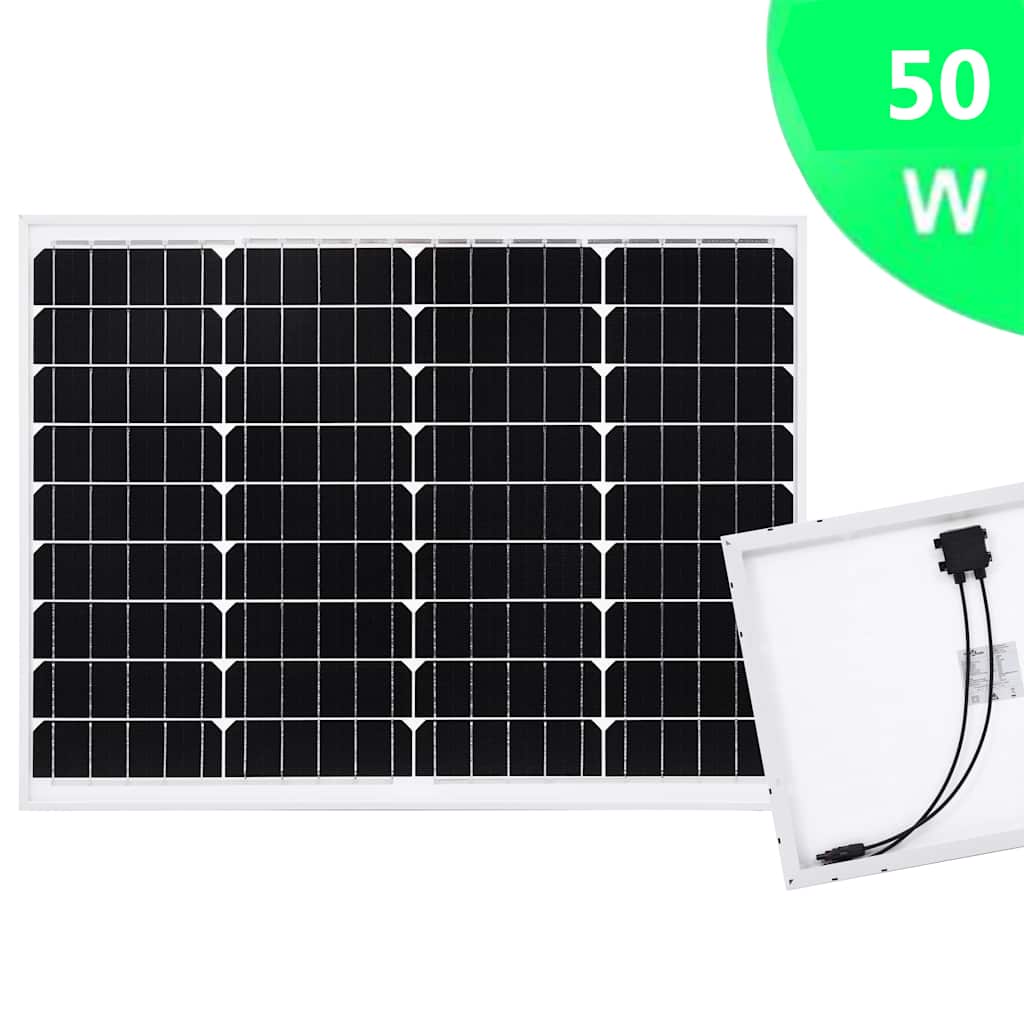 Ηλιακό Πάνελ Μονοκρυσταλλικό 50 W Αλουμίνιο / Γυαλί Ασφαλείας