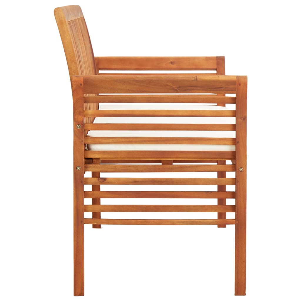 Παγκάκι Κήπου Τριθέσιο 150 εκ. Μασίφ Ξύλο Ακακίας με Μαξιλάρι - Pakobazaar