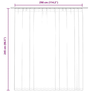 Κουρτίνα Συσκότισης με Γάντζους Μπεζ 290 x 245 εκ. - PAKOBAZAAR