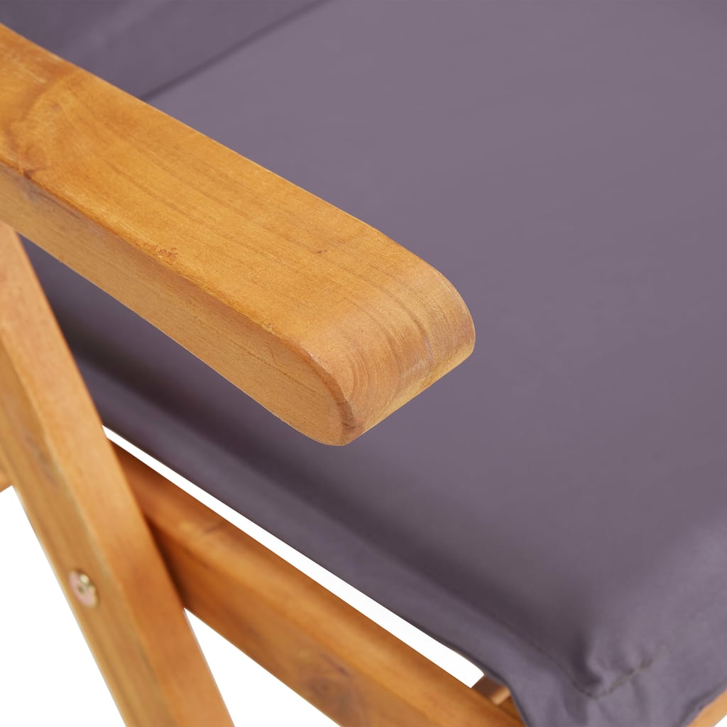 Καρέκλες Κήπου Ανακλινόμενες 2 τεμ. Καφέ από Μασίφ Ξύλο Ακακίας - Pakobazaar