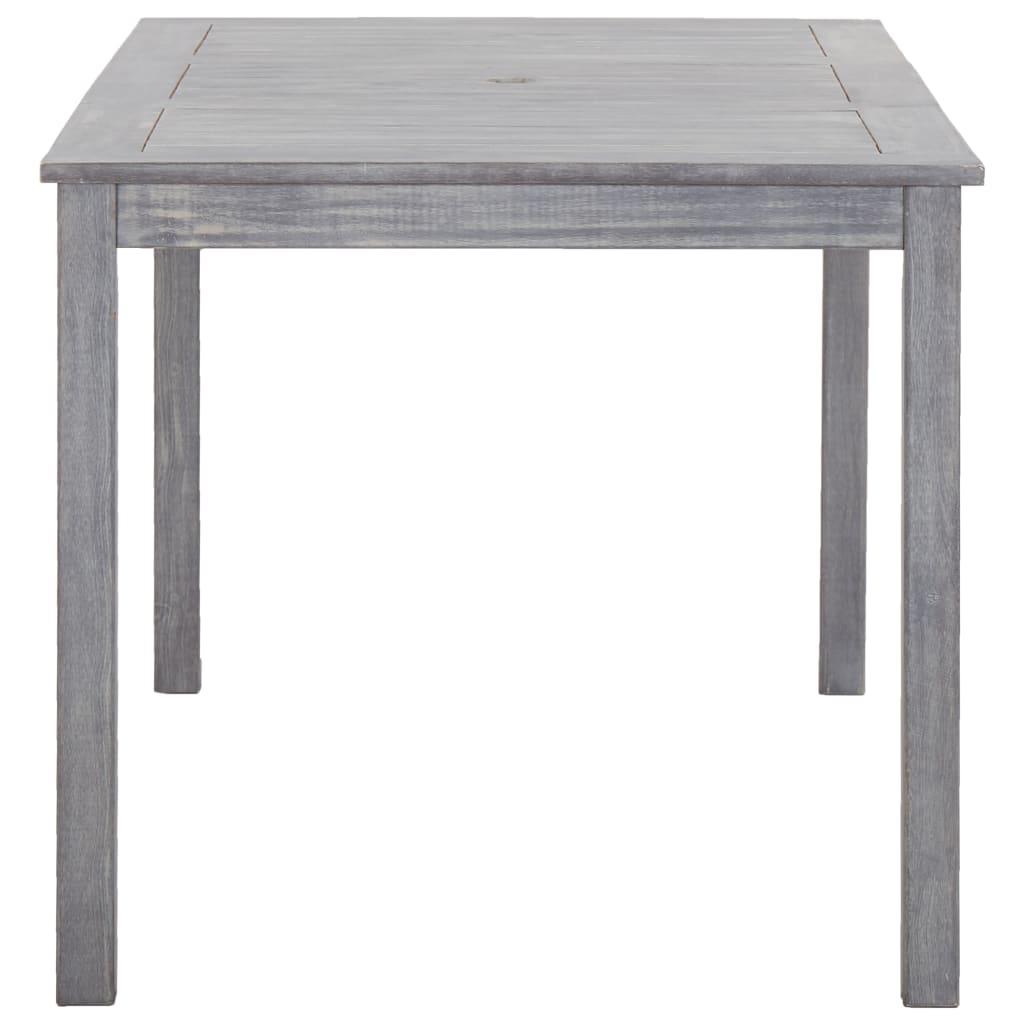 Σετ Τραπεζαρίας Εξωτερικού Χώρου 5 τεμ. Γκρι Μασίφ Ξύλο Ακακίας