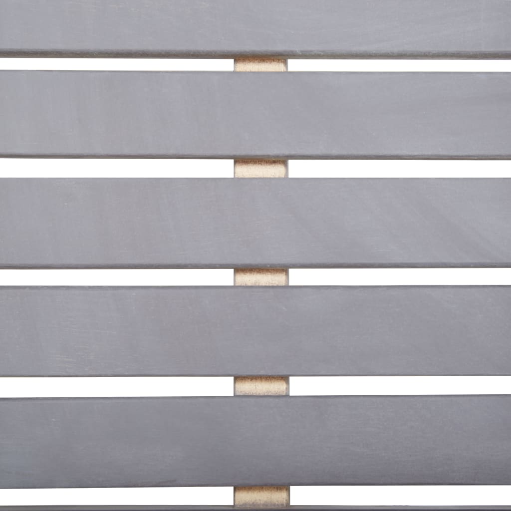 Σετ Τραπεζαρίας Εξωτερικού Χώρου 5 τεμ. Γκρι Μασίφ Ξύλο Ακακίας