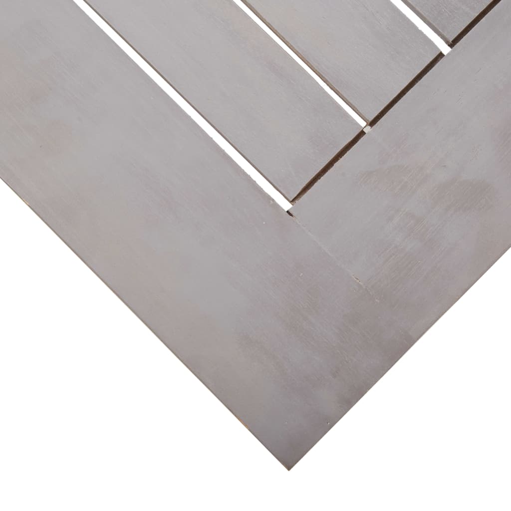 Σετ Τραπεζαρίας Εξ. Χώρου 7 τεμ. Γκρι Πατίνα Μασίφ Ξύλο Ακακίας