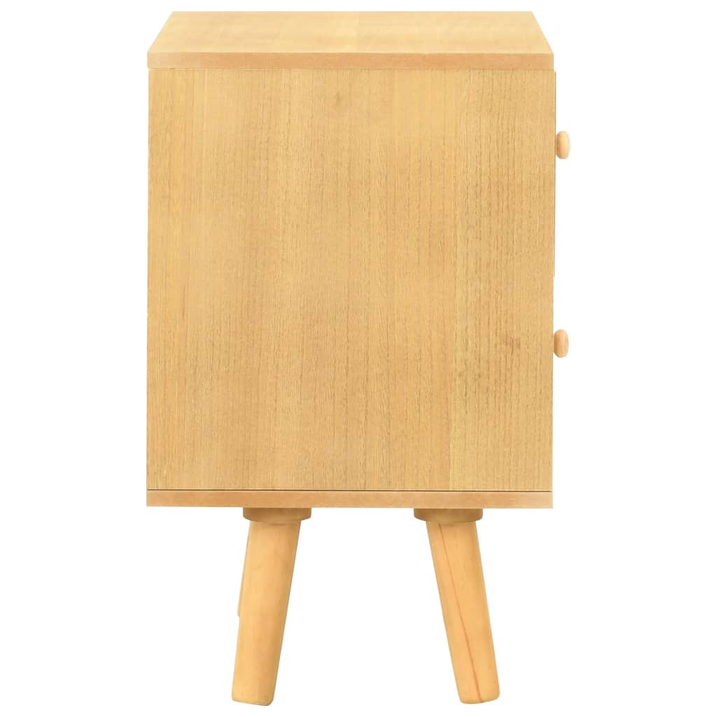 Κομοδίνα 2 τεμ. 40 x 30 x 50 εκ. από Μασίφ Ξύλο Πεύκου