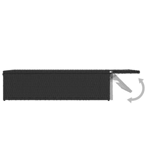 Σετ Καναπέ Κήπου 2 τεμ. Μαύρο από Συνθετικό Ρατάν με Μαξιλάρια