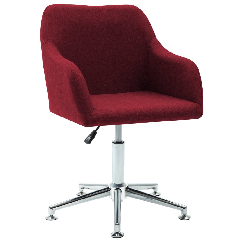 Καρέκλες Τραπεζαρίας Περιστρεφόμενες 4 τεμ. Μπορντό Υφασμάτινες - Pakobazaar