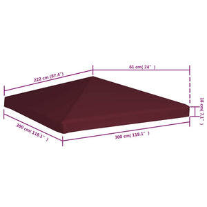 Κάλυμμα για Κιόσκι Μπορντό 3 x 3 μ. 310 γρ./μ² - Pakobazaar