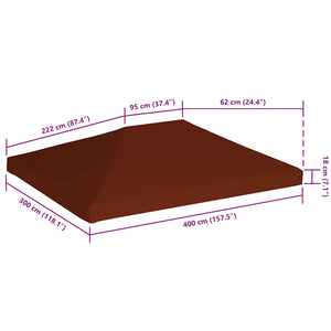 Κάλυμμα για Κιόσκι Τερακότα 3 x 4 μ. 310 γρ./μ² - Pakobazaar